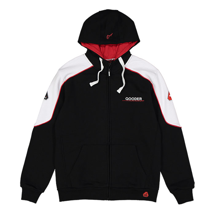 FELPA CON CAPPUCCIO Nero XL